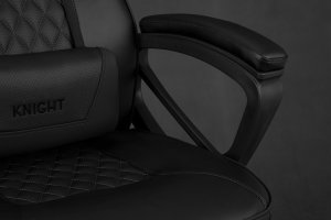 Fotel SENSE7 Knight Pu czarny  + Podkładka PREYON Falcon 22