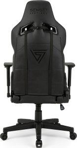 Fotel SENSE7 Sentinel PU czarny + Podkładka PREYON Falcon 16