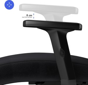 Krzesło biurowe SENSE7 Tone Czarny + Podkładka PREYON Falcon 13