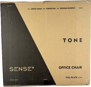 Krzesło biurowe SENSE7 Tone Czarny + Podkładka PREYON Falcon 16