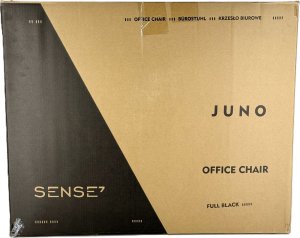 Krzesło biurowe SENSE7 Juno Czarny + Podkładka PREYON Falcon 3
