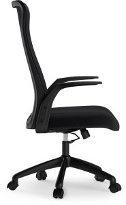 Krzesło biurowe SENSE7 Juno Czarny + Podkładka PREYON Falcon 7