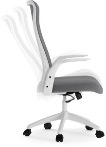 Krzesło biurowe SENSE7 Juno biały  + Podkładka PREYON Falcon 7