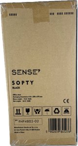 Krzesło biurowe SENSE7 Sopty Czarny + Podkładka PREYON Falcon 17