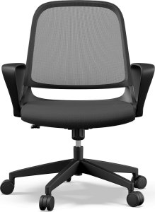 Krzesło biurowe SENSE7 Sopty Czarny + Podkładka PREYON Falcon 10