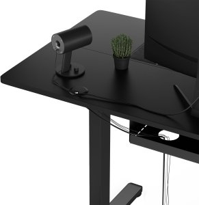 Biurko SENSE7 Nojo 120 black + Podkładka PREYON Falcon 12