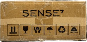 Biurko SENSE7 Nojo 120 black oak + Podkładka PREYON Falcon 5