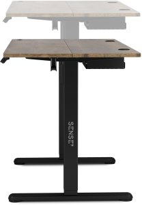 Biurko SENSE7 Nojo 120 black oak + Podkładka PREYON Falcon 9