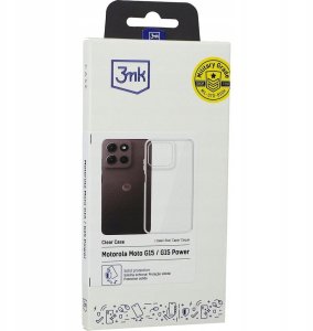 Smartfon Motorola Moto G15 8/128GB Granatowy (8033779079115) + Etui Clear Case 13