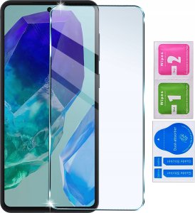 Smartfon Samsung Galaxy M55 5G 8/256GB Czarny (SM-M556EZK) + FlexibleGlass + Etui Clear Case 8