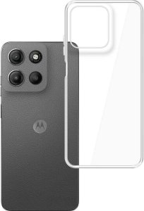 Smartfon Motorola Moto G15 8/128GB Granatowy (8033779079115) + FlexibleGlass + Etui Clear Case 16