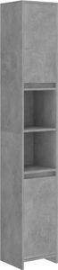 vidaXL Szafka łazienkowa, szarość betonu, 30x30x183,5 cm, płyta wiórowa 1