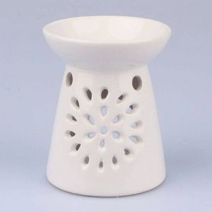 Dakls Kominek ceramiczny mozaika 9 x 9 x 11 cm (biały) 1