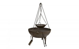 Witek Home Grill ogniskowy węglowy z paleniskiem ruszt 80 cm 1