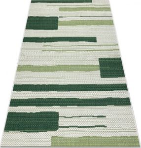 Dywany Łuszczów Dywan Sznurkowy SIZAL COLOR 19676362 Linie beż / zielony, 120x170 cm 1