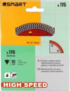 Smart Tarcza diamentowa High Speed 115mm (SM-10-115HS) 2