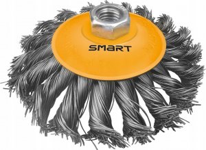 Smart szczotka druciana tarczowa pleciona 125mm, typ odgięty smar 1