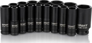 Smart zestaw nasadek udarowych długich 1/2" 10-32mm 16cz SM-29-NSET16 2