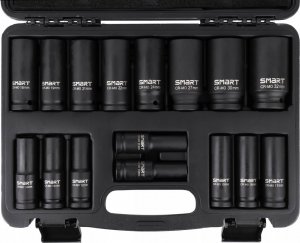 Smart zestaw nasadek udarowych długich 1/2" 10-32mm 16cz SM-29-NSET16 7