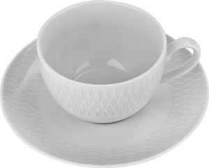 Ćmielów Komplet 6 filiżanek 200ml ze spodkami Rice 3