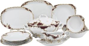 Ćmielów Serwis obiadowy 12/45 Rococo Purpura 0040 1