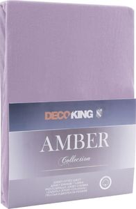 Decoking Prześcieradło Bawełniane Amber Lavenderfioletowyple 100-120x200+30 1