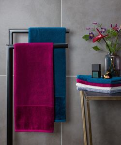 Moeve Ręcznik łazienkowy Bamboo Luxe szary 30x50 cm 1