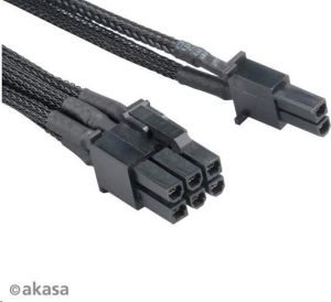 Akasa PCIe 8-pin - PCIe 8-pin, 0.4m, Czarny (AK-CBPW09-40BK) 4