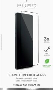 Puro Szkło hartowane PURO Frame Tempered Glass Oppo A54 5G / A74 5G (czarna ramka) 3