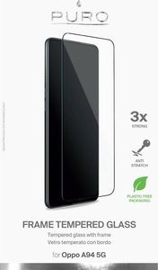 Puro Szkło hartowane PURO Frame Tempered Glass Oppo A94 5G (czarna ramka) 3