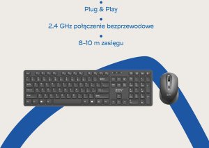 Torba ZOY ZOY ProBag 16" (ZLB16) + Podkładka czarna ZMP30 + Klawiatura + mysz ZKM888 kolor czarny + Podstawka pod laptopa ZLS02 21