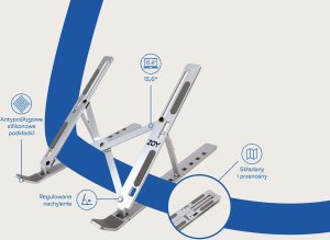 Torba ZOY ZOY ProBag 16" (ZLB16) + Podkładka czarna ZMP30 + Klawiatura + mysz ZKM888 kolor czarny + Podstawka pod laptopa ZLS02 32