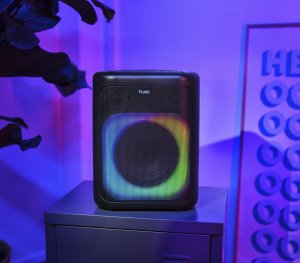 Biurko Trust GXT 709 Luminus RGB Czarne + Głośnik Bluetooth Azura Czarny 19