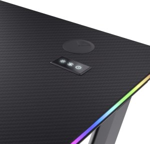 Biurko Trust GXT 709 Luminus RGB Czarne + Głośnik Bluetooth Azura Czarny 6