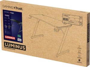 Biurko Trust GXT 709 Luminus RGB Czarne + Głośnik Bluetooth Azura Czarny 7