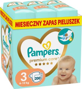 Pampers Pieluchy Premium Care 3, 6-10 kg, 200 szt. x2 2