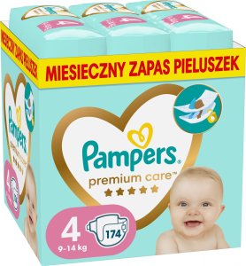 Pampers Pieluchy Premium Care 4, 9-14 kg, 174 szt. x2 2