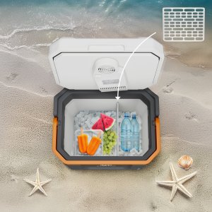 Lodówka turystyczna Peme Trip 31.5 l Adventure Orange z głośnikiem + kabel usb 15