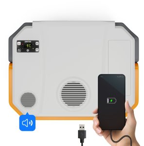 Lodówka turystyczna Peme Trip 31.5 l Adventure Orange z głośnikiem + kabel usb 17
