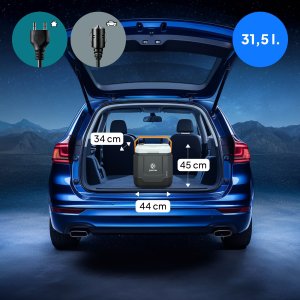 Lodówka turystyczna Peme Trip 31.5 l Adventure Orange z głośnikiem + kabel usb 18