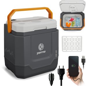 Lodówka turystyczna Peme Trip 31.5 l Adventure Orange z głośnikiem + kabel usb 2