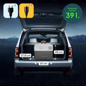 Lodówka turystyczna Peme Expedition 40 Adventure Orange + kabel usb 8