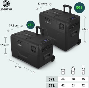 Lodówka turystyczna Peme Expedition 40 Dark Sky + kabel usb 11