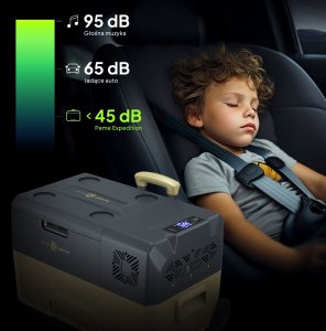 Lodówka turystyczna Peme Expedition 30 Storm Sand + kabel usb 9