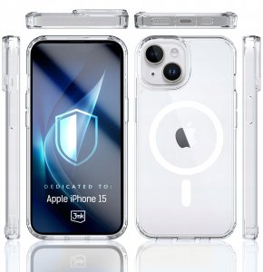 Smartfon Apple iPhone 15 128GB Pink (MTP13) + FlexibleGlass + Etui Armor MagCase 14