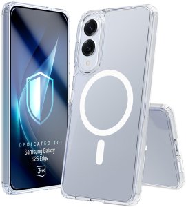 Smartfon Samsung Galaxy S25 Edge 5G 12/256GB Czarny (SM-S937BZKDEUB) + Etui Armor MagCase 7