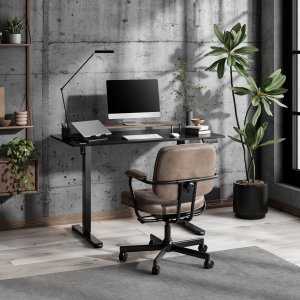 Biurko SENSE7 NOJO Light 120 czarne + Podkładka PREYON Falcon 3