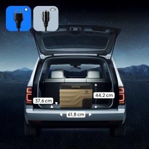 Lodówka turystyczna Peme Quest 40 Storm Sand + kabel usb 8