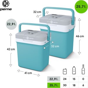 Lodówka turystyczna Peme Essential 32 Cool Mint + kabel usb 11