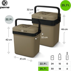 Lodówka turystyczna Peme Essential 32 Sand Storm + kabel usb 11
